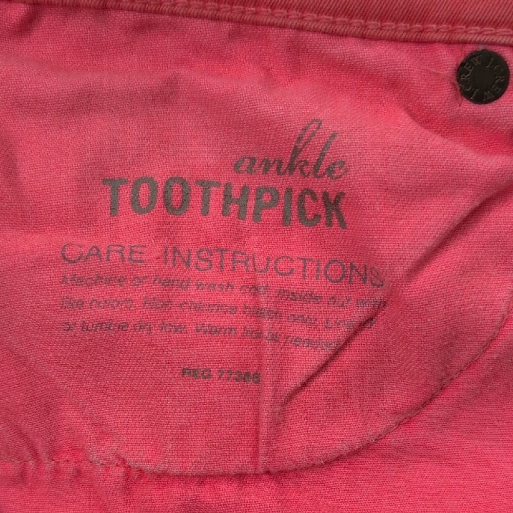 J.Crew Toothpick Ankle Skinny Jean in Coral - Picture 12 of 12